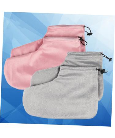 minkissy 2 Pair Heat Preservation Foot Strap Paraffin Wax Hot Spa Wax Moisturizing Foot Cover Wax Heated Booties Wax Foot Covers Heat-retainting Foot Care Insulation Cotton 28x20cm - Buy Online on GoSupps.com