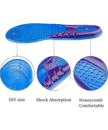 TOSAFZXY Gel Insoles - Full Length Orthotic Inserts for Men & Women - Cushioned Heel & Arch Support - Size M (6-9) - Ideal for Walking, Running, Hiking - Relieve Plantar Fasciitis & Flat Feet - Buy Online on GoSupps.com