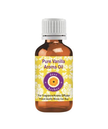 d ve herbes Pure Vanilla Aroma Oil (Suitable for Aroma Diffuser) 50ml (1.69 oz) 50ml (1.69 Ounce) with Plastic Euro Dropper