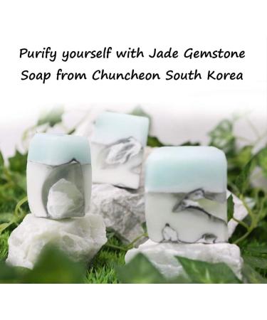 Natural Love Gemstone Soap Set - Handmade Jade Bars for Hands & Body | Korean Beauty Skin Care | International Shipping Available - Buy Online on GoSupps.com