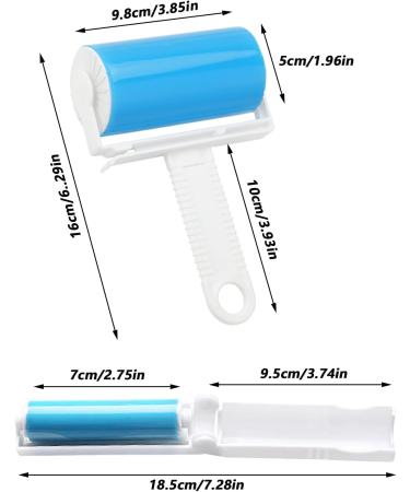 Reusable Washable Lint Rollers - Pack of 6 | Perfect for Hair Dust & Animal Hair - Eco-Friendly Solution - Buy Online on GoSupps.com