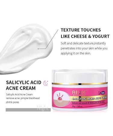 Salicylic Acid Acne Spot Removal Cream - Control Breakouts Clear Pimples & Blackheads | 1.76 oz Refreshing Formula for Acne-Prone Skin - Buy Online on GoSupps.com