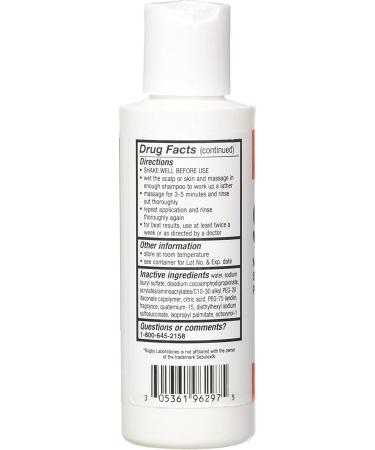 Sebex Medicated Shampoo for Dandruff, Seborrheic Dermatitis & Psoriasis - 4oz (Pack of 2) - Buy Online on GoSupps.com