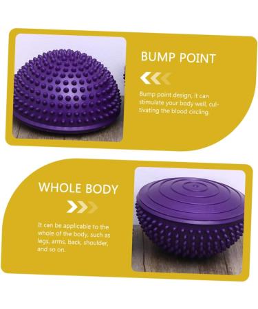 Frcolor Durian-Ball Neck & Foot Massage Device - Deep Tissue Yoga Massager for Ultimate Relaxation | 16x16x8cm Purple - Buy Online on GoSupps.com
