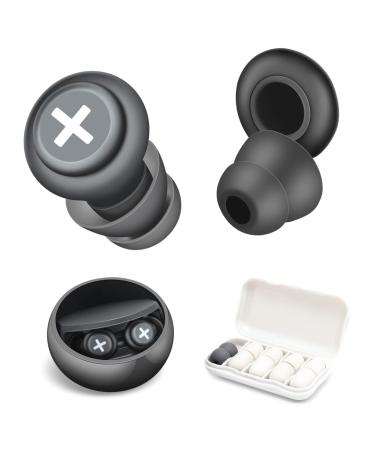 High Fidelity Concert Earplugs  Reusable Noise Canceling Earplugs Set  Soft Silicone Earplugs with Storage Box Noise Reduction  Suitable for Sleeping  Concert  Work