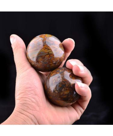 Dixinla Baoding Fitness Ball Nuwa Stone Fitness Health Care Player Playing Ball Jade Bamboo Leaf Green to Send Elderly Gifts Chinese Ball - Buy Online on GoSupps.com