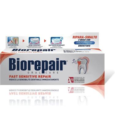 3ST Biorepair Fast Sensitive Toothpaste 75ml (Pack of 3) - Protect & Repair Acid Erosion & Plaque - Family Safe - Buy Online on GoSupps.com