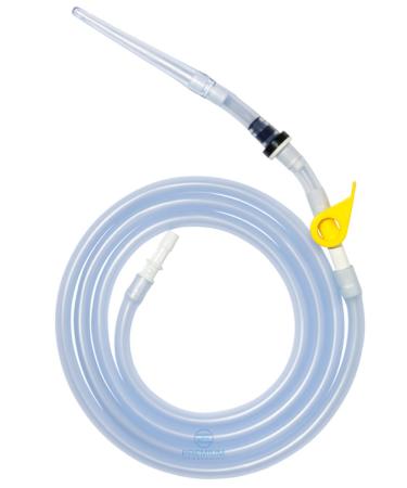 Replacement Silicone Hose/Tubing/Tube for Enema Bucket and Bag - Silicone Enema Hose with Colon Cleansing Accessories Including Tip Connector Non-Return Valve and Stopcock Tap.