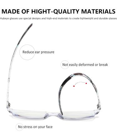 Hubeye 4 Pack Frameworkless Reading Glasses - Anti-Blue Light Lightweight & Convenient for Men & Women - 3.50 Diopters Mixed Colors with Glasses Holster - Buy Online on GoSupps.com