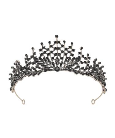 Minkissy Baroque Crystal Hair Crown Decorations Baroque Style Headpiece