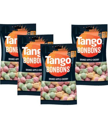 Assorted Flavour Chewy Bonbons 90g - Apple Cherry Orange Flavours Bonbons Chewy Sweets (4 Bags)
