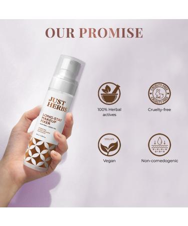 Just Herbs Long Stay Non Sticky Makeup Fixer Setting Spray for Face Makeup with Aloevera and Green Tea 100 ml - Buy Online on GoSupps.com