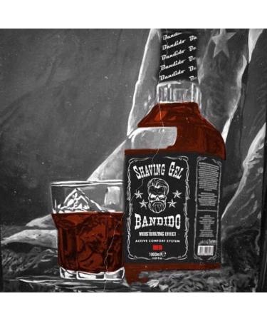 Bandido Shaving Gel Men Red 2 Set (2 x 1000ml) - Non-Foaming Precision Shave Gel for Men | 1L Dual Pack - Buy Online on GoSupps.com