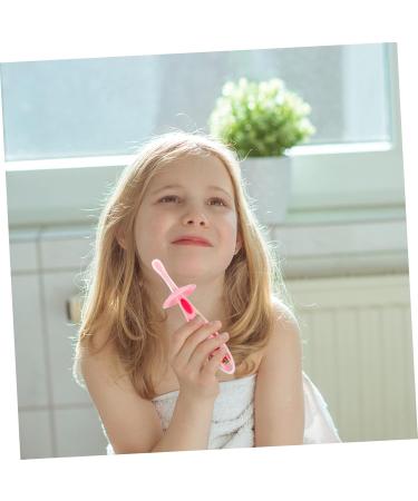 Minkissy 2-Pack Children's Toothbrushes - Portable Baby Accessories & Cleaning Brush for Toddlers - Ideal Travel Supplies in Pink - Buy Online on GoSupps.com