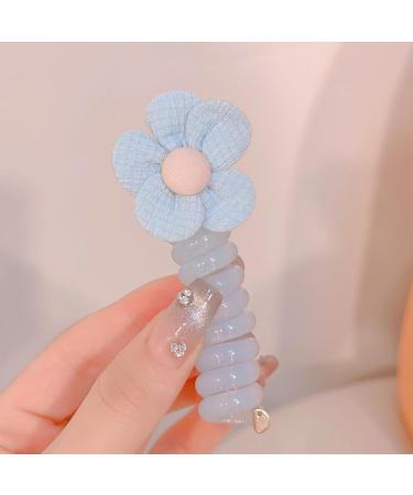 Braided Phone Cord Hair Ties Hair Ties Phone Cord | Phone Cord Ponytail Holders Ponytail Holder Accessories for Girls Kids Children - Buy Online on GoSupps.com