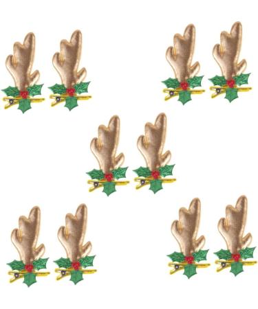 FRCOLOR 15 Pairs Creative Headdress Christmas Hair Barrette Antlers Shape Barrette Deer Horn Hair Clip Reindeer Antler Headband Deer Hair Clips Xmas Hair Clip Issue Card Baby - Buy Online on GoSupps.com