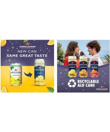 San Pellegrino Sparkling Drink Tastefully Light 12x330ml By Serendib (Lemon | Limonata) - Buy Online on GoSupps.com