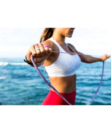 Barbell Bands Silicone Ring for Women - Premium Rubber Wedding Band for Fitness & Active Lifestyle - Comfortable & Durable Lilac 9 - Buy Online on GoSupps.com