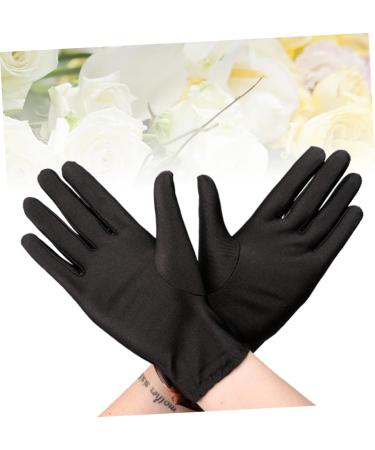 FOMIYES 9 Pairs Costume Honor Guard Gloves Hand Gloves Moisturizing Coin Cotton Gloves Hand Care Gloves Working Gloves Nylon Inspection Gloves Cotton Gloves Black Travel White Gloves Clean - Buy Online on GoSupps.com