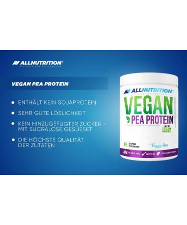 Allnutrition Vegan Protein Salted Caramel 500g (EAN 5902837735603) - Pea-Based Delicious Vegan Protein Powder - Buy Online on GoSupps.com