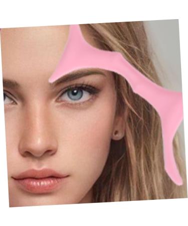 Housoutil Silicone Molds Silicone Makeup Stencil Brow Shaping Template Beauty Tools Eye Protection Miss 17.3x5.9cm Pink - Buy Online on GoSupps.com