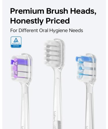 Buy Laifen Wave Electric Toothbrush - Oscillation & Vibration Sonic Toothbrush for Adults 3 Brush Heads IPX7 Waterproof - Matte Stainless Steel International Shipping Available - Buy Online on GoSupps.com