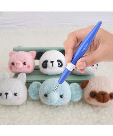 Felting Needle Embroidery Punch Pen Set - 3 Fine Needles - Wool Felting Supplies - DIY Crafting (Blue) - Buy Online on GoSupps.com