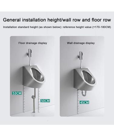 Wall-Mounted Stainless Steel Commercial Flushing urinals Men's Public Toilet Automatic Induction urinals Wall Drainage/Floor Drainage Used in Homes Hotels Schools and - Buy Online on GoSupps.com