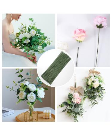60 Pack 2 Gauge Floral Stems Wire - 16 Inch Green Crafts Wire for Paper Flower, Crochet Projects, DIY Wreath Making - Artificial Flower Stems Supplies - Buy Online on GoSupps.com