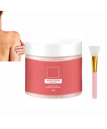 Azúcar Glow Exfoliator, 100 g Sugar Facial Scrub, Azúcar Glow Blanqueador Y Exfoliating, Azúcar Glow Exfoliating, Sugar Facial Scrub for Smoother Glowing Skin, Azúcar Natural Body Scrub (1pc)