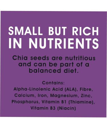 Yin & Yang Superfoods Premium Chia Seeds 1kg - 100% Natural, Vegan, High Protein & Fiber, Palm Oil Free - Buy Online on GoSupps.com