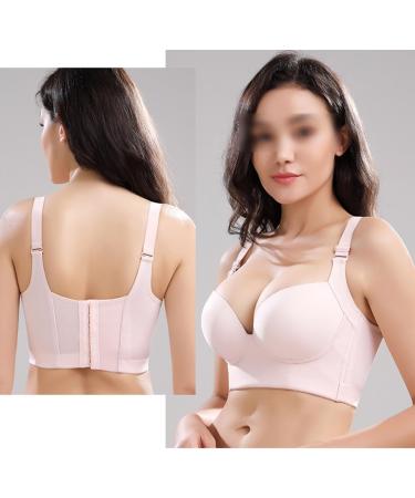Yhybn Plus Size Minimizer Wireless Bra - Full Coverage Seamless Support for Women | Daily Soft Sports Bra (Pink Size 40/90 CDE) - Buy Online on GoSupps.com