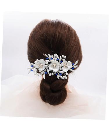 Angoily Bridal Hair Accessory Pearl Hair Comb Flower Bridal Comb Pearl Hair Pin Flower Hair Comb Pearl Headpiece Pearl Tiara Pearl Hair Clip Bride Hair up Wedding - Buy Online on GoSupps.com