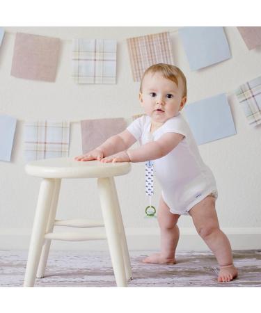 Smlpuame Baby Pacifier Chain for Boys - 6 BPA-Free Fabric Clips | Perfect for Pacifiers & Teething Toys | Ideal Birth Gift | Ocean Theme - Buy Online on GoSupps.com