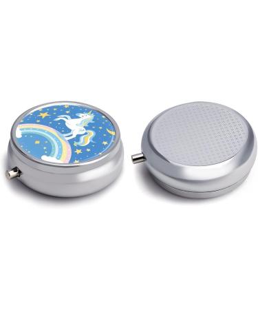 Portable Rainbow 3 Compartment Pill Box | Travel Medicine Organizer for Purse & Pocket - Buy Online on GoSupps.com