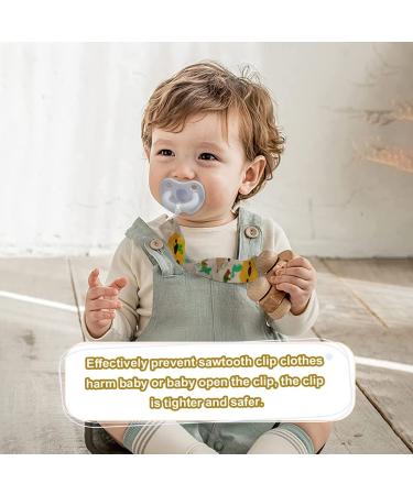 Pack of 5 Multi-Colored Baby Pacifier Clips & Washable Holders - Durable Pacifier Chains for Your Little One - Buy Online on GoSupps.com
