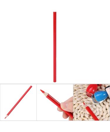 4 Colors Eyebrow Lip Liner Positioning Microblading Permanent Makeup Waterproof Pencil with Wood Cover Suitable for Artist and Salon (Red core (lip liner)) - Buy Online on GoSupps.com