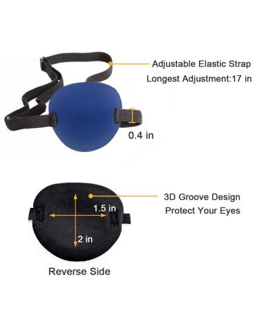 4 PCS Soft Medical Eye Patches - Adjustable Amblyopia Lazy Eye & Pirate Patches for Kids and Adults - Buy Online on GoSupps.com