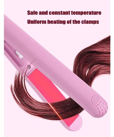 Mini Flat Iron & Travel Curling Iron - 2 in 1 Hair Straightener & Curler for Women - Compact & Lightweight for Home & Outdoor Use - Buy Online on GoSupps.com