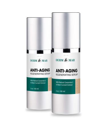 Derm Le Mar - Derm Le Mar Anti-aging Serum - Derm Le Mar Regenerating Cream - 2 pack/4 oz