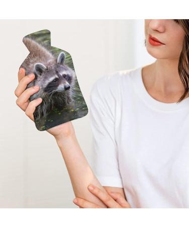 Raccoon Hot Water Bottle with Plush Cover - Hand Warmer for Adults & Children | 26.5x15.3cm - Comfort & Warmth Worldwide - Buy Online on GoSupps.com