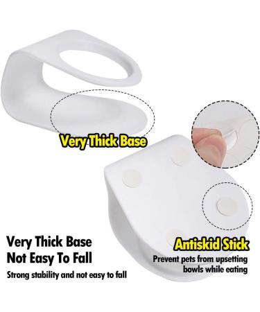 Elevated Cat Food Bowls - Raised Pet Feeder and Waterer | 15 Tilted Bowls for Cats, Dogs, and More | Anti Vomiting Design | Cute Cat Face Bowl - Buy Online on GoSupps.com