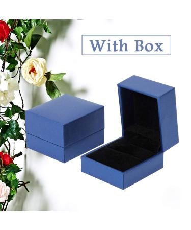 Empsoul 925 Sterling Silver White Topaz Rose Gold Halo Ring - Size 6 - Buy Online on GoSupps.com