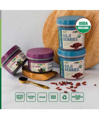 BAREORGANICS Noni Fruit Powder - 8 oz | Organic Superfood Supplement - Buy Online on GoSupps.com