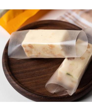 Edible Sticky Rice Paper 500 Sheets Nougat Paper Glutinous Paper DIY Candy Chocolate Rice Wrapping Wafer Paper Sheets for Candy for Chocolate Making Decorating - Buy Online on GoSupps.com