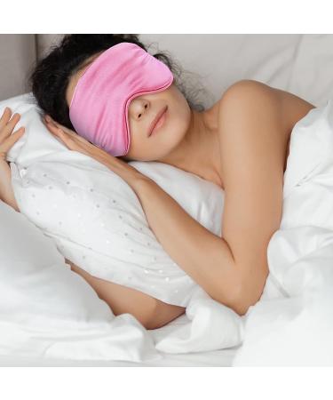 WLLHYF 3 Pcs Silk Sleep Mask Set - Soft Silk Eye Cover Blindfold with Elastic Strap - Night Blocking Out Light Eyeshade - Adjustable Travel Nap Sleep Eye Mask for Men and Women (Black Pink Blue) - Buy Online on GoSupps.com