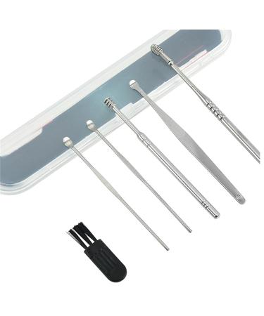 2 pcs Ear Wax Cleaner Innovative Spring Ear Wax Cleaner Tool Set Ear Cleaning Tool Set Ear Curette Cleaner with a Storage Box Unisex