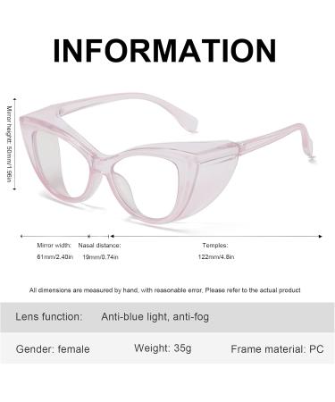 Buy Durdiiy Classic Blue Light Filter Glasses for Women | Retro Anti-Fatigue Gaming & Computer Glasses | Prescription-Free Superfold & Windproof Vintage Style - Buy Online on GoSupps.com