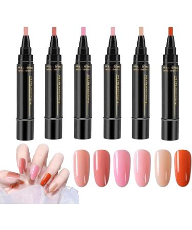  G n rique Manicure Kit: Gel Nail Paint Pens Markers 6 Vibrant Shades High-Quality Materials Semi-Permanent Polish Ideal for Home Care Practical Beauty Gift - Buy Online on GoSupps.com