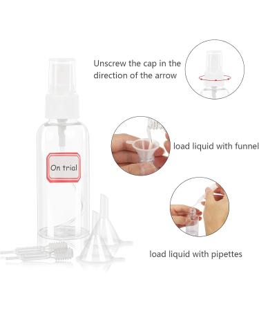 Airsmall 100ml Leak-Proof Travel Spray Bottle - Atomizer for Cosmetics Disinfection & More | Includes Funnel & Pipette - Buy Online on GoSupps.com